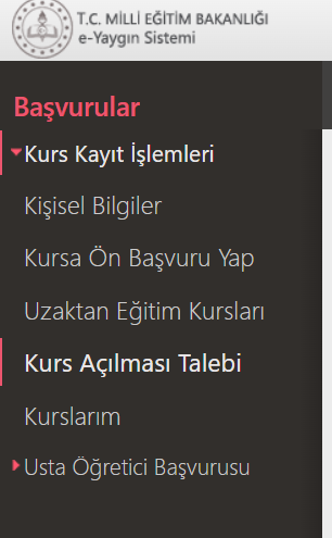 e yaygın başvuru